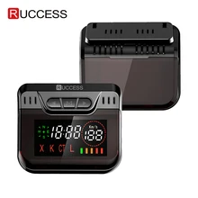 Ruccess Анти радар детектор с gps скорость камера детектор скрытый дизайн 360 градусов X Ka L CT 2 в 1 Автомобильный детектор для России