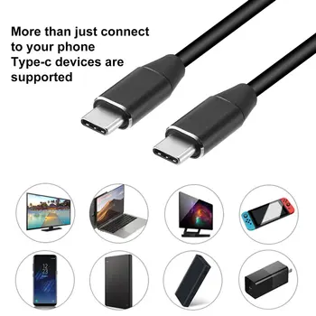 

Type-C Data Cable 3.1C To C Male To Male Double Head 5A100W16 Core 10Gen2 Full Function 4K Video Cable