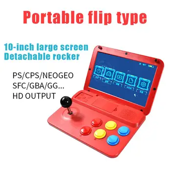 

10-inch IPS HD Screen Game Console 5000 Game Joystick Nostalgic Home Arcade Joystick Handle HDMI Quad-Core Cpu Simulator Game
