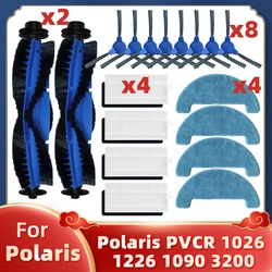 Substituição para polaris pvcr 1026 1226 1090 3200 escova lateral principal hepa filtro mop panos pano robótico aspirador de pó peças reposição