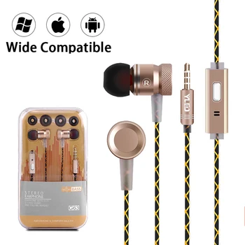 

2020 New Sport Earphone Wired Super Bass 3.5mm Colorful Headset Earbud with Microphone Hands Free for Android iPhone Smartphones