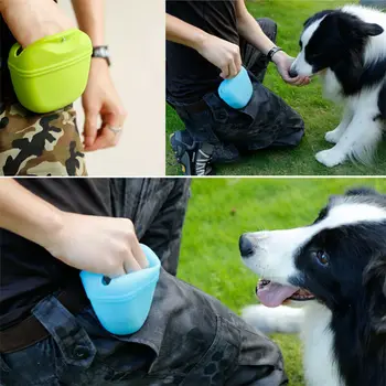 

Outdoor Pet Dog Train Waist Bags Silic Gel Solid Letter Print Pet Agility Training Waist Pocket Snack Pouch