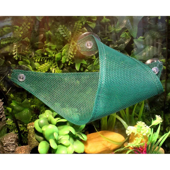 Breathable Mesh Reptile Hammock Lounger for Small Bearded Dragons Lizards Snakes E2S