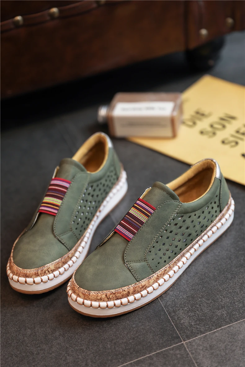 Casual Ladies Espadrilles Comfortable Flats Shoes Yokest
