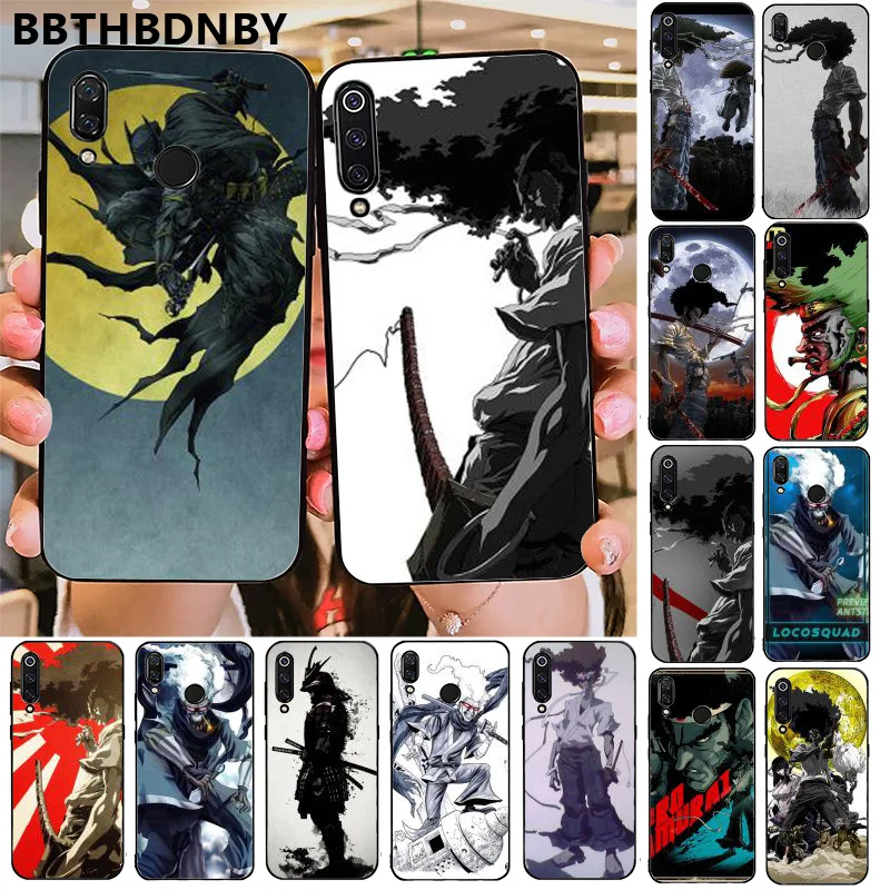 Чехол для телефона Afro Samurai Ninja Smart Cover черный мягкий чехол Xiaomi 8 9 se Redmi 6 6pro 6A 4X7 note 5