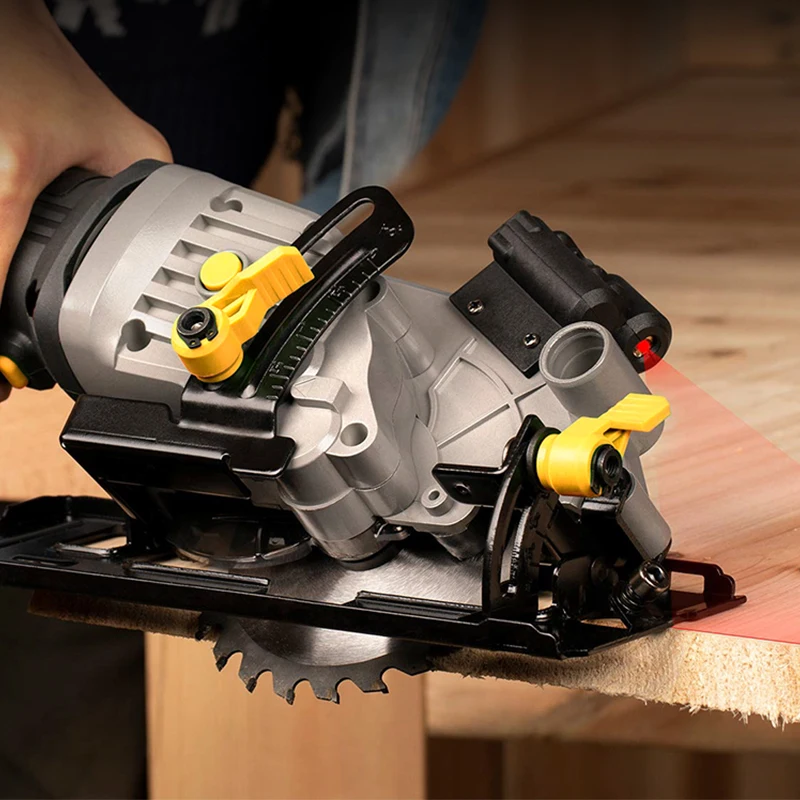 ALLSOME 600W Electric Circular Saw Wood Cutter With Straight Bevel Laser  Multifunctional Hand-Held Electric Saw