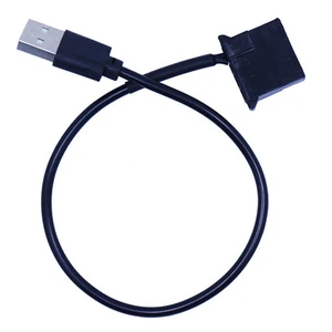 USB к 4-контактный молекс вентилятор Мощность кабель компьютер чехол адаптера переменного тока 4Pin женский 5В USB мужчина USB Кабель-адаптер