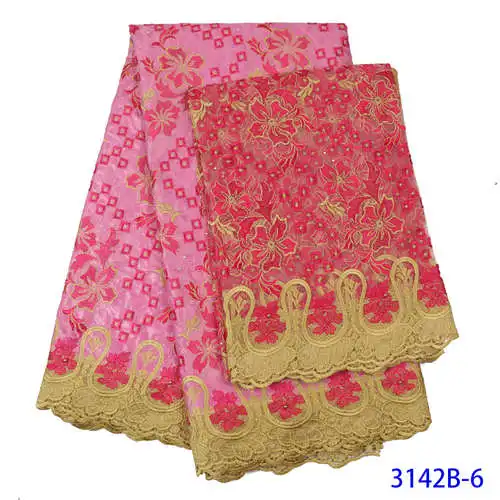Африканский Базен Riche кружевной ткани с камнями жаккард стиль шнур кружева ткани индийские женщины свадебное платье KS3142B - Цвет: Picture 6