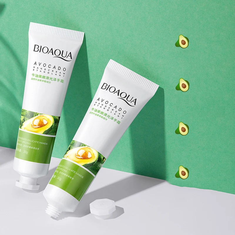 

Portable Avocado Mild Moisturizing Repairing Hand Cream Even Tone Moist Skin Friendly Not Greasy Soft Shiny Improving Lines
