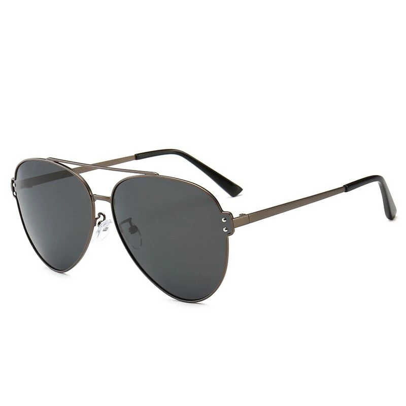 Sunglasses Women's New Wave Street Photo Korean Fashion Red Star UV Glasses Men - Цвет линз: Gun gray