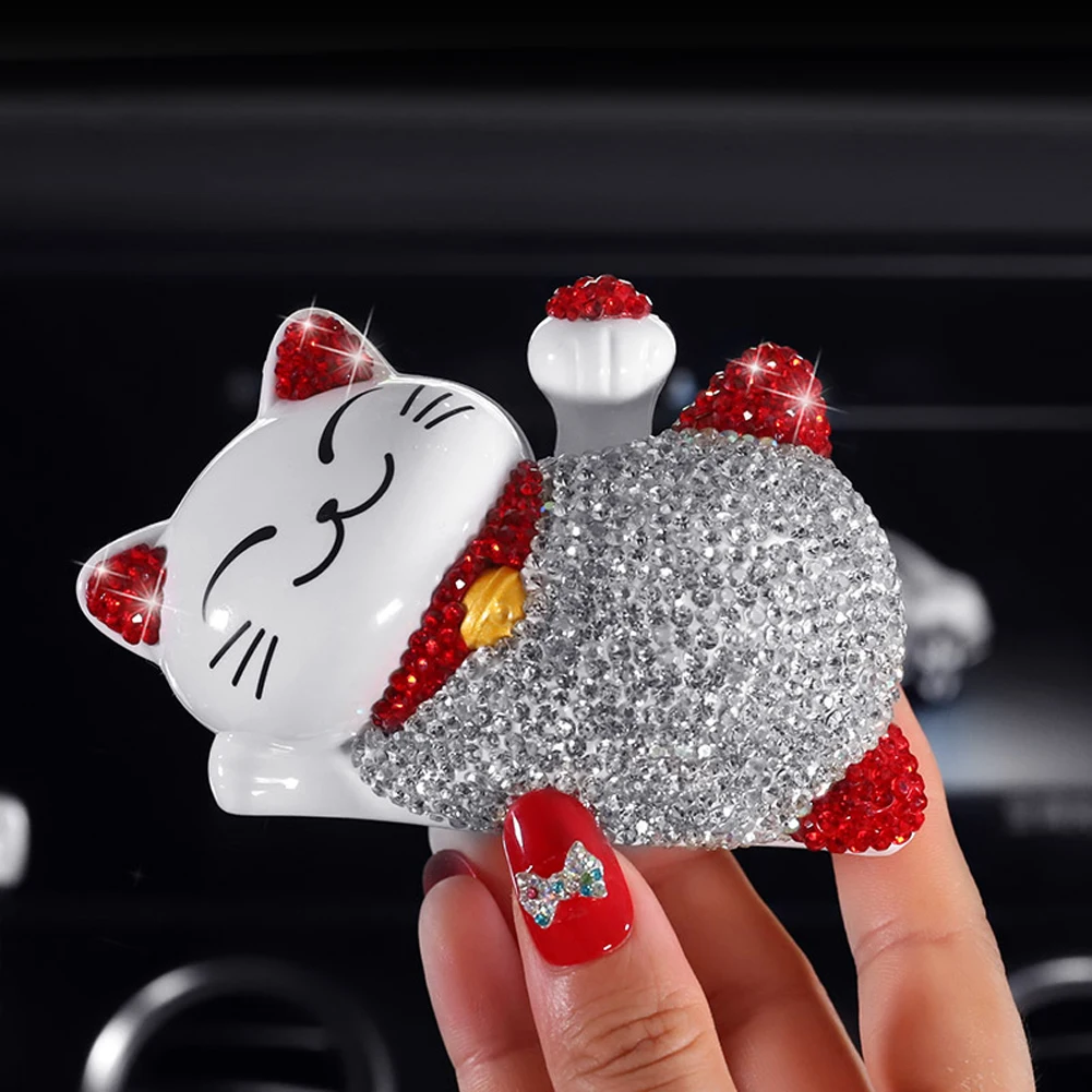 Автомобильные украшения Lucky Cat креативные бриллианты милая кукла для автомобиля