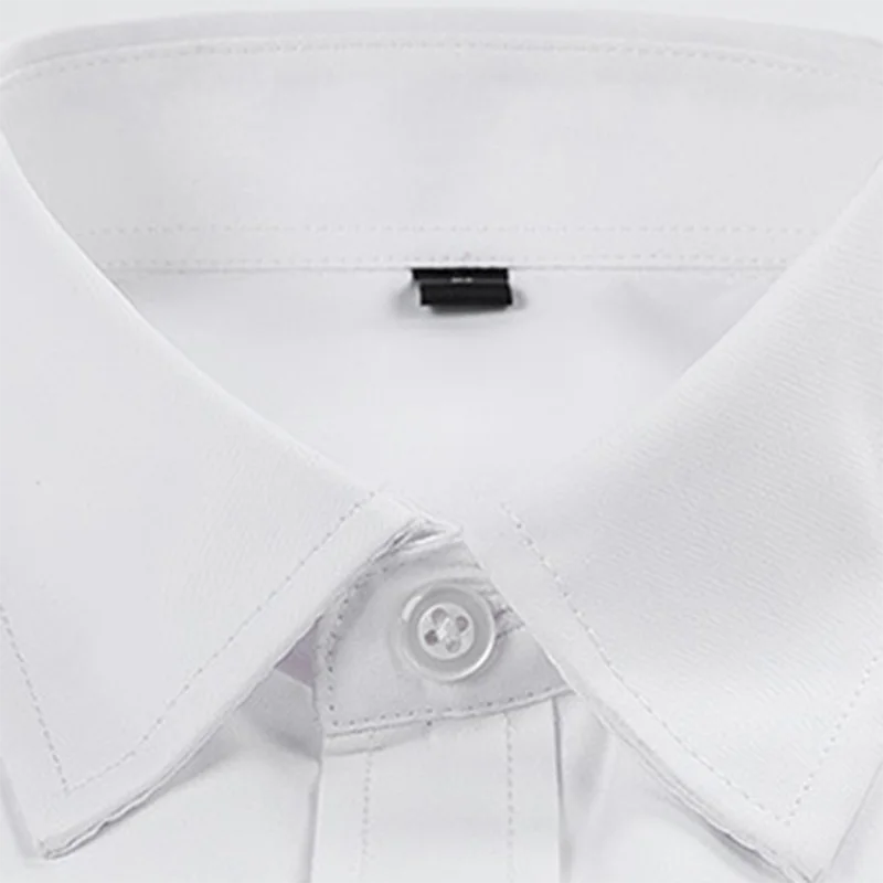 Деловые мужские рубашки с длинным рукавом и отложным воротником Camisa, облегающие однотонные яркие цвета, чистый хлопок, дышащие удобные рубашки