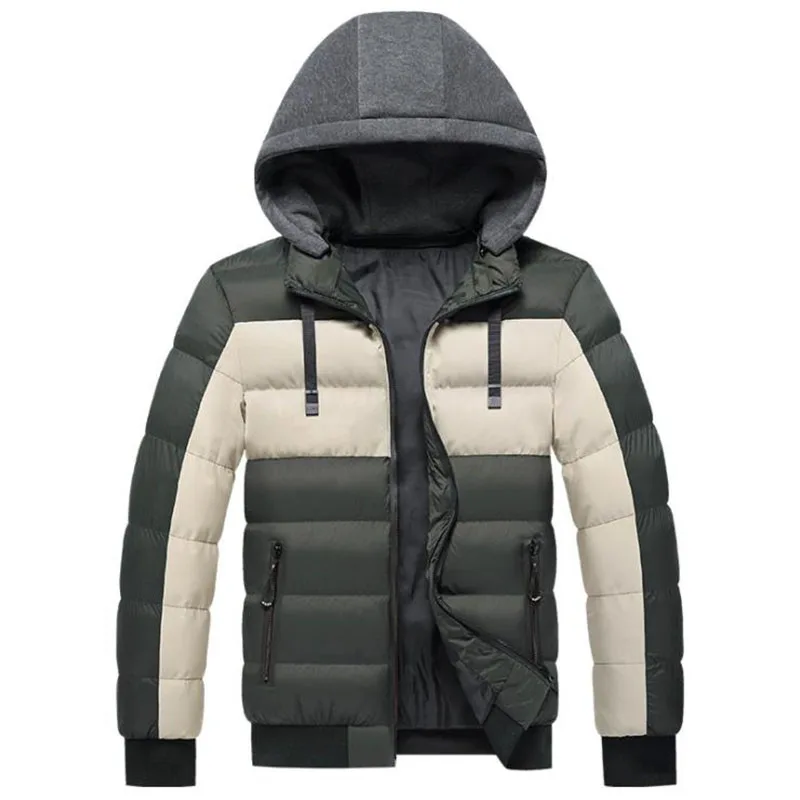 2022 Mens Winter Brand New Casual Warm Thick Jacket Parkas Coat Men Autumn Outwear Windproof Hooded Hat Parkas Jacket Male