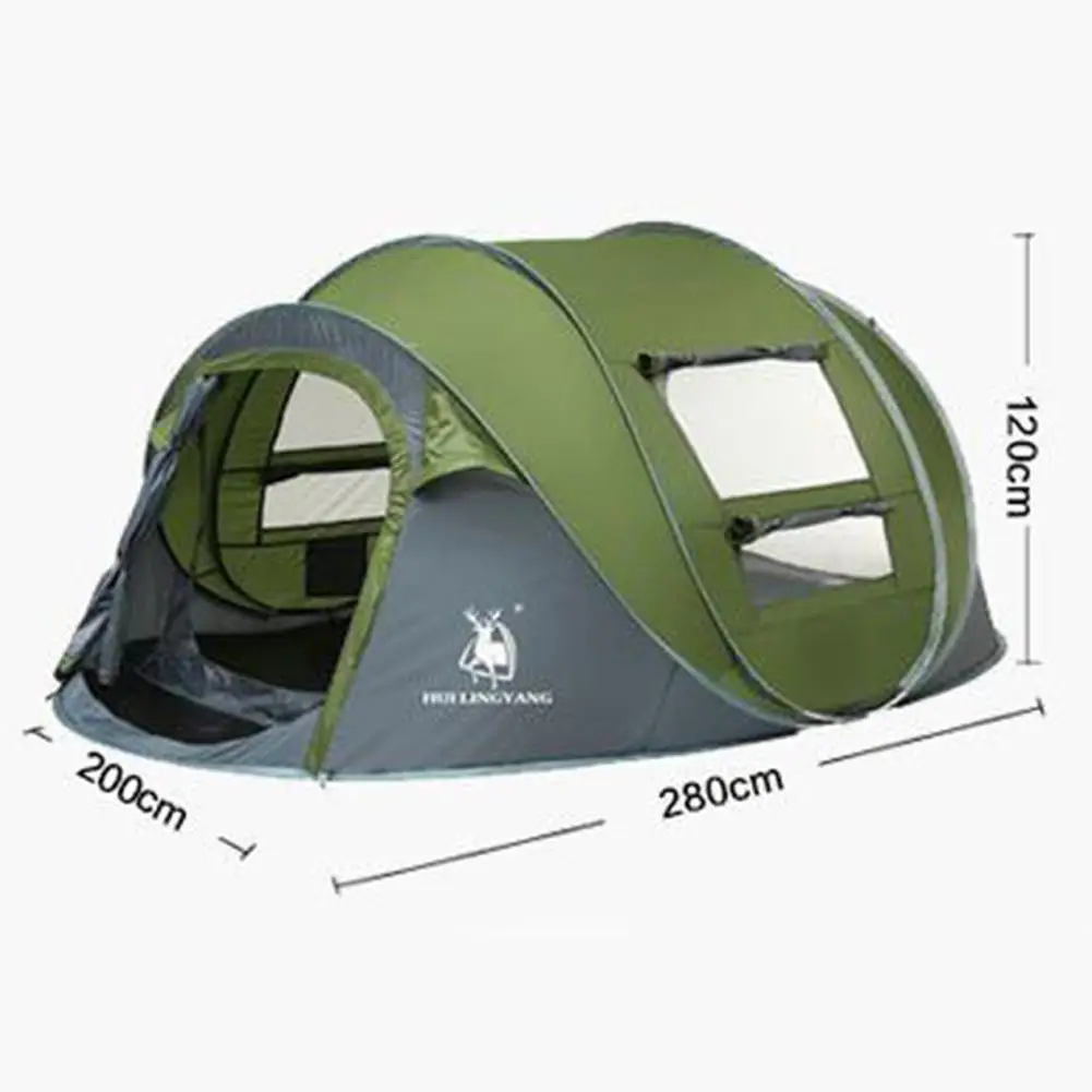 Studyset Открытый Кемпинг Туризм палатка 3-4 человек автоматическое открытие водонепроницаемый палатка для наружного