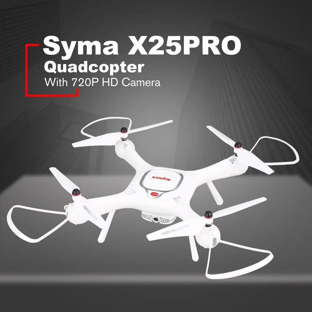 Syma X25 PRO 2,4G gps FPV RC Дрон Квадрокоптер 720P HD Wifi регулируемая камера удержание высоты детский Дрон подарки bateria Дрон RC игрушка - Цвет: 720P 1Battery