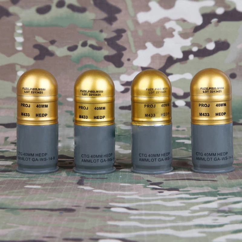 

10CM Dummy Grenade Shell Model Tactical props Military Airsoft Paintball Accessories M433HE1