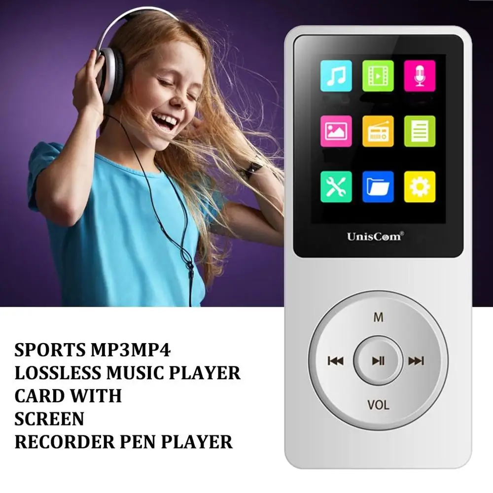 

X02 1.8-Inch Display Sports Mp3 Mp4 Lossless Sound Quality Music Player Card With Screen Recorder Pen Walkman
