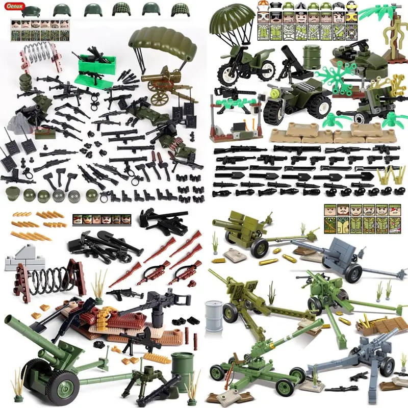 WW2 War German Army Soldiers Figures Military Block Brick Toy Kids Xmas Gift New 