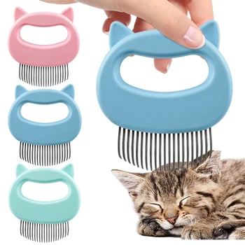 

Mini Pets Comb Pets Massage Brush Shell Shaped Handle Pet Grooming Massage Tool To Remove Loose Hairs Only for Cats