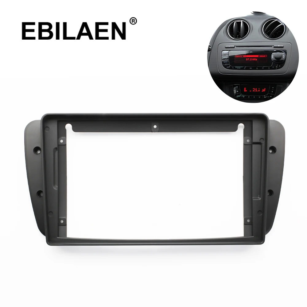 

Рама для автомагнитолы, 9 дюймов, для Seat Ibiza 6j 2009-2013, стереопанель для установки приборной панели, отделка для GPS, DVD, аксессуары