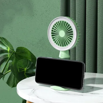 

Mini USB Fan With Light Portable Handheld Rechargeable Built-in Battery 1200mAH Handy Air Cooling Fan For Outdoor Home