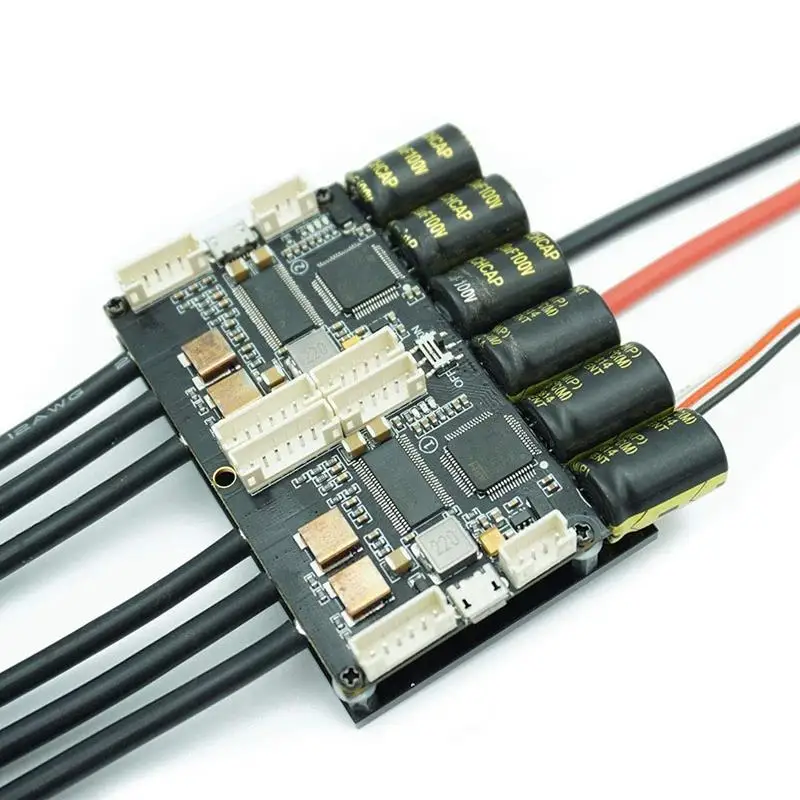 V4.20 двойной Fsesc4.20 100A Esc W/Bec анодированный алюминиевый радиатор для электрического скейтборда Rc Радиоуправляемый автомобиль E-Bike E-Scooter робот