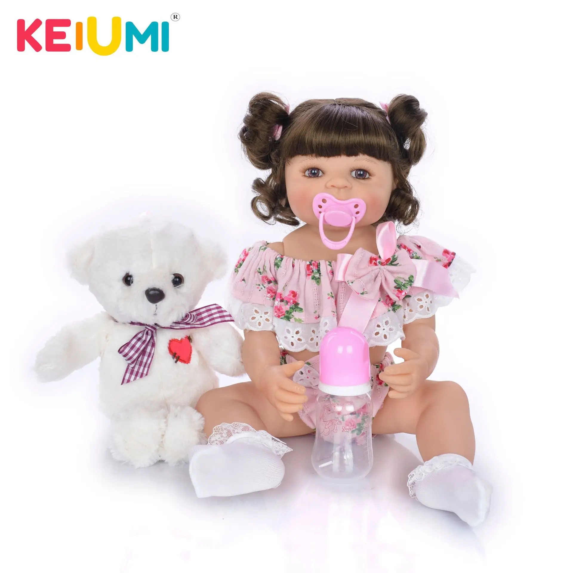 

Keiumi Reborn Baby Doll Reborn Baby22-Inch 55 Cm Model Infant All Silica Gel GIRL'S CHILDREN'S Toy