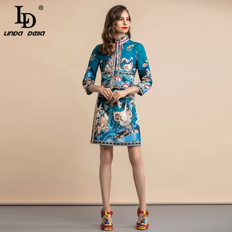 LD LINDA DELLA/осенние модные дизайнерские женские костюмы Женская рабочая одежда