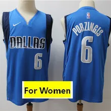 /20 Даллас Женский Бейсбол#41 Dirk Nowitzki#77 Luka Doncic#6 Кристапс Порзингис майки