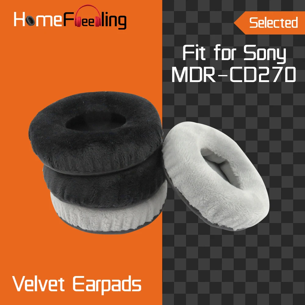 Homefeeling Earpads for Sony MDR CD270 Headphones Earpad Cushions Covers Velvet Ear Pad Replacement