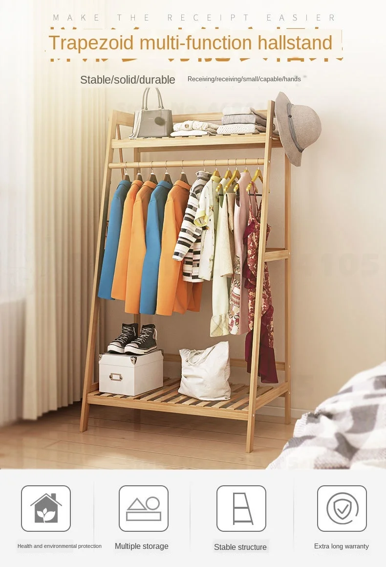 dryer shoe holder on Bamboo Furniture Coat Rack Racks For Clothes Wardrobe Stand Standing Rack Jacket Holder Jacket Hanger Shoe Rack Wood Drying Racks Aliexpress