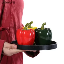 Креативный керамический маленький имитирующий красный перец чайный Caddy Mini Chili герметичный резервуар для хранения чайных листьев домашний декор украшения