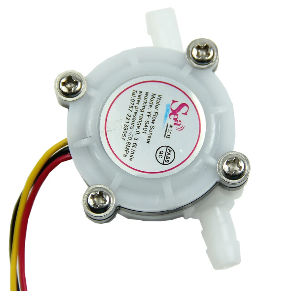 

1pc Water Coffee Flow Sensor Switch Meter Flowmeter Counter 0.3-6L/min New