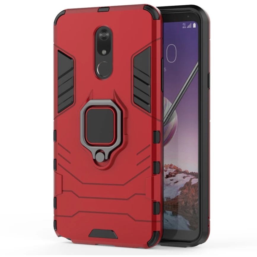 

Creative business mobile phone case FOR: LG Stylo5 car ring bracket black panther mobile phone shell armor anti-fall sleeve