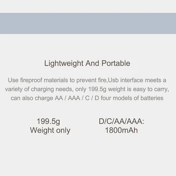 

Charges up to 8 batteries simultaneously 8 Slots AA AAA Charger C D Batteries Rechargeable Battery, Multifunctional