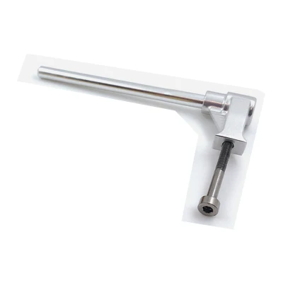 shift lever silver Сверхлегкий ЧПУ переключатель переключения тонкой регулировки линии переключения Рычаг обновления титановые винты для Brompton складной велосипед - Цвет: shift lever silver