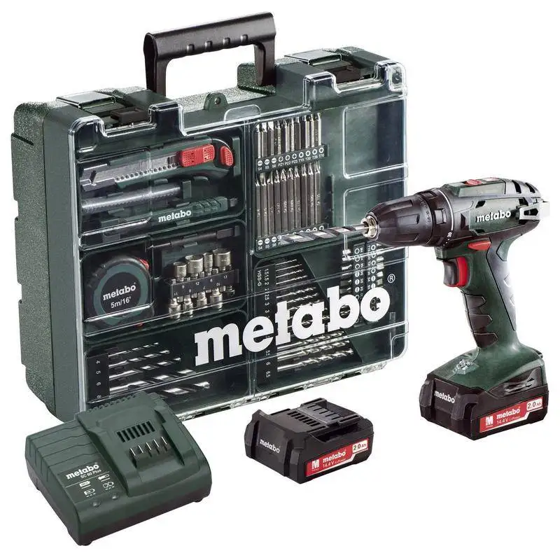 Винтоверт аккумуляторный BS 18 2х2.0Ач LiIon с набором оснастки Metabo 602207880 | Инструменты