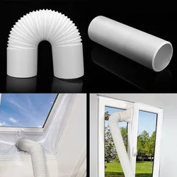 Adjustable Mobile Exhaust Duct Ventilator Pipe Hose Stretch for Air Conditioning Air Ventilation Pipe Hose Flexible Exhaust H99F