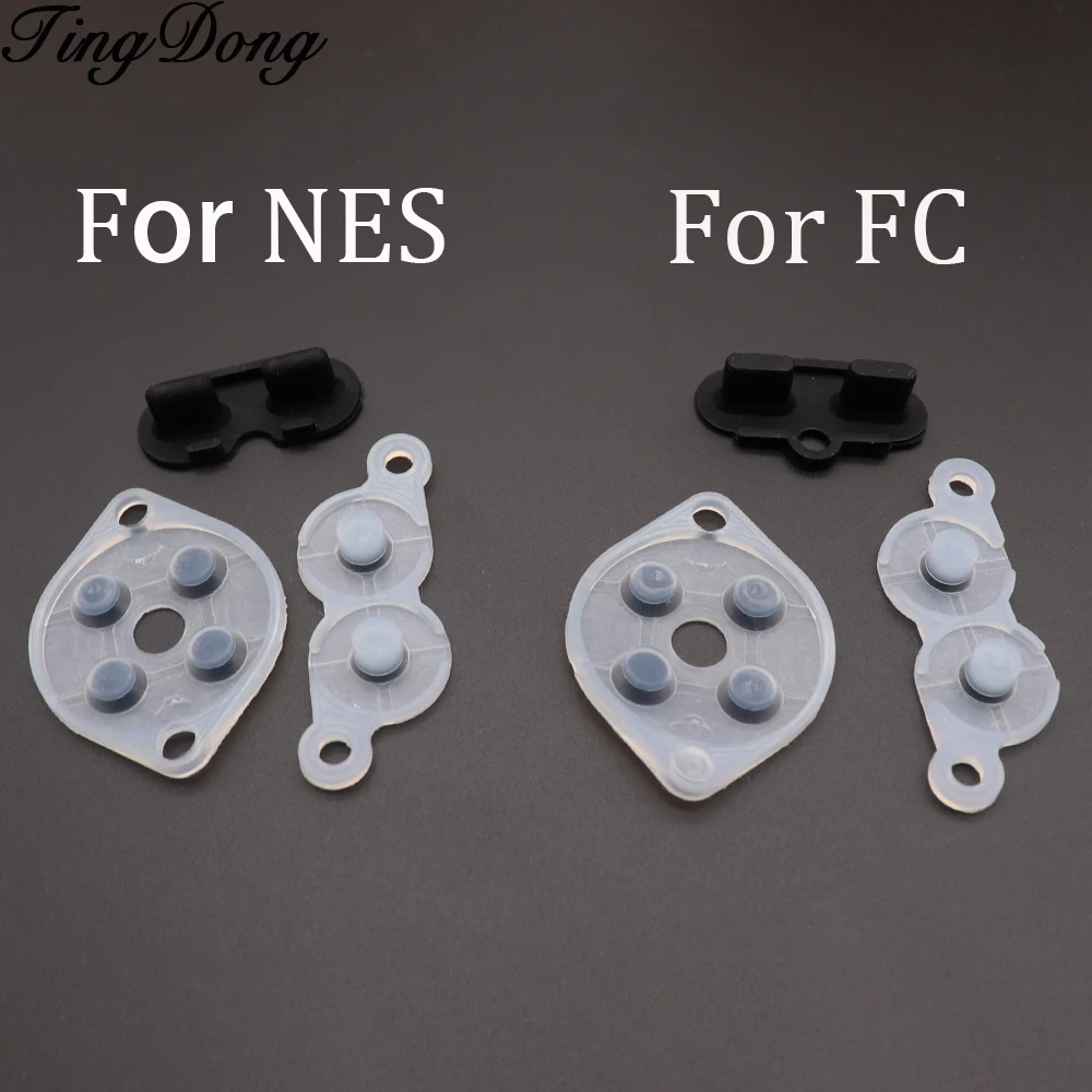 

TingDong 2sets of Rubber Replacement Parts For NES FC Controller Joy Pad Silicon Conduct Rubber Button