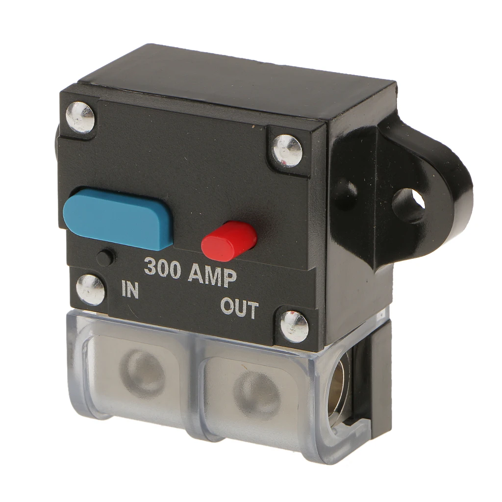 300 Amp In-Line Circuit Breaker Stereo/Audio/Car/ Fuse Holder 12V/24V