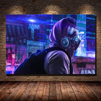 

Game Pictures Cyberpunks Future Steam City Wall Art Posters and Prints Modern Canvas Paintings for Living Room Decor Home Design