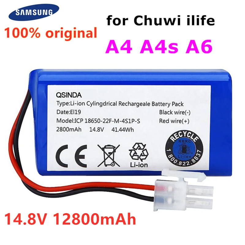 100 New Original Rechargeable Ilife Battery 14.8v 12800mah Robotic