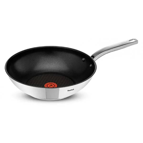 Сковорода вок (wok) tefal intuition a7031904 круглая 28см ручка несъемная (без крышки)