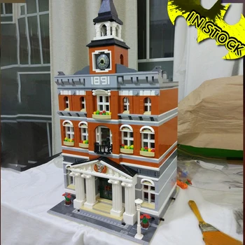 

10224 In Stock Creator City Hall House 15003 2766Pcs Street View Model Building Blocks Bricks 84003 15001 30014 99011 Toys