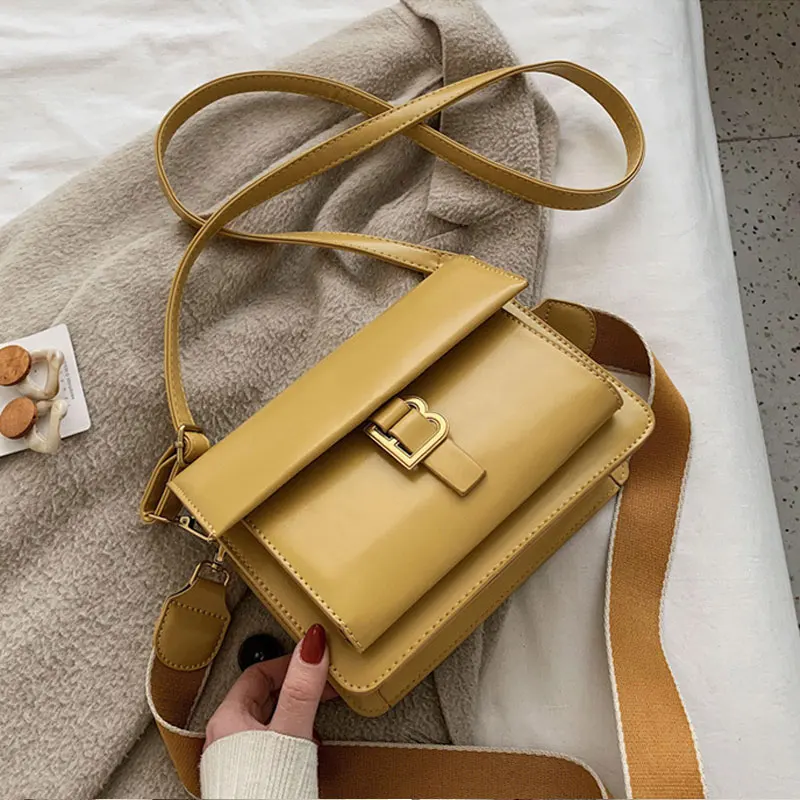 

Solid Color Leather Crossbody Bags For Women 2020 Luxury Designer Shoulder Messenger Bags Lady Lock Handbags Cell Phone Purses