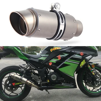 

inner 60mm Universal Motorcycle Exhaust Muffler Escape Pipe Slip On S1000RR CBR1000RR Z1000 R1200GS R1200RT R1200RS F700GS