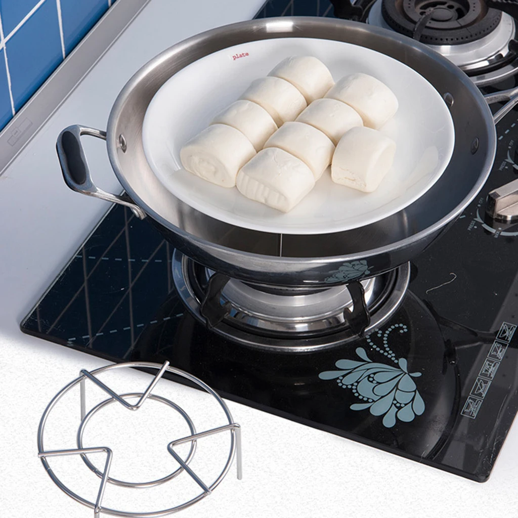 Stainless Steel Egg Rack Pressure Cooker Stand Basket  Rack,Multipurpose Steamer Rack