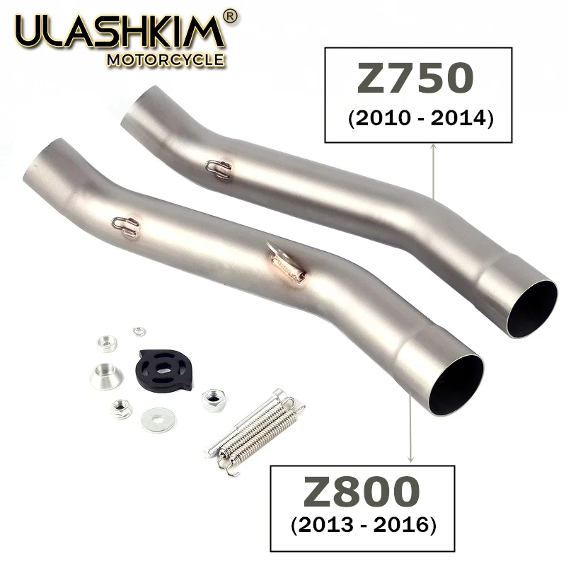Motorcycle exhaust Contact middle Link pipe slip-on For KAWASAKI Z800 2013-2016 or Z750 2007-2014 |
