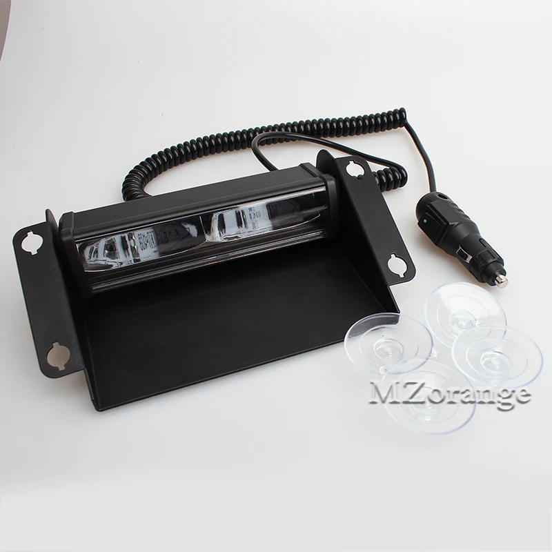 MZORANGE 6LED 12 В/24 В красный/синий тире Аварийная сигнализация световая сигнальная лампа белый Янтарный сменный автомобильный полицейский стробоскоп вспышка