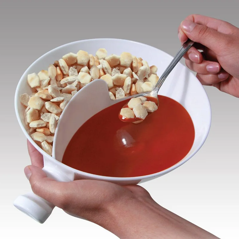 Creative Handle Separated Bowl With Handle Home Isolated Bowl With Snack Separated Bowl Snack Bowl Cereal